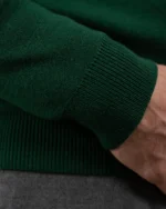 Pull unisexe Lancelot vert 100 % laine Mérinos – Image 5