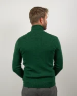 Pull unisexe Lancelot vert 100 % laine Mérinos – Image 3