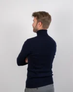 Pull unisexe Lancelot marine 100 % laine Mérinos – Image 3