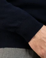 Pull unisexe Lancelot marine 100 % laine Mérinos – Image 5