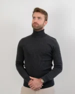 Pull unisexe Lancelot gris 100 % laine Mérinos