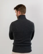 Pull unisexe Lancelot gris 100 % laine Mérinos – Image 3
