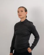 Pull unisexe Perceval gris 100 % laine Mérinos – Image 2