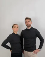 Pull unisexe Perceval gris 100 % laine Mérinos – Image 4