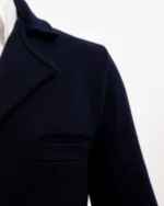 Blazer Yvain bleu marine en maille Milano 100 % laine mérinos – Image 3